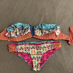 Maaji Pink and Blue Kids Bikini Set
